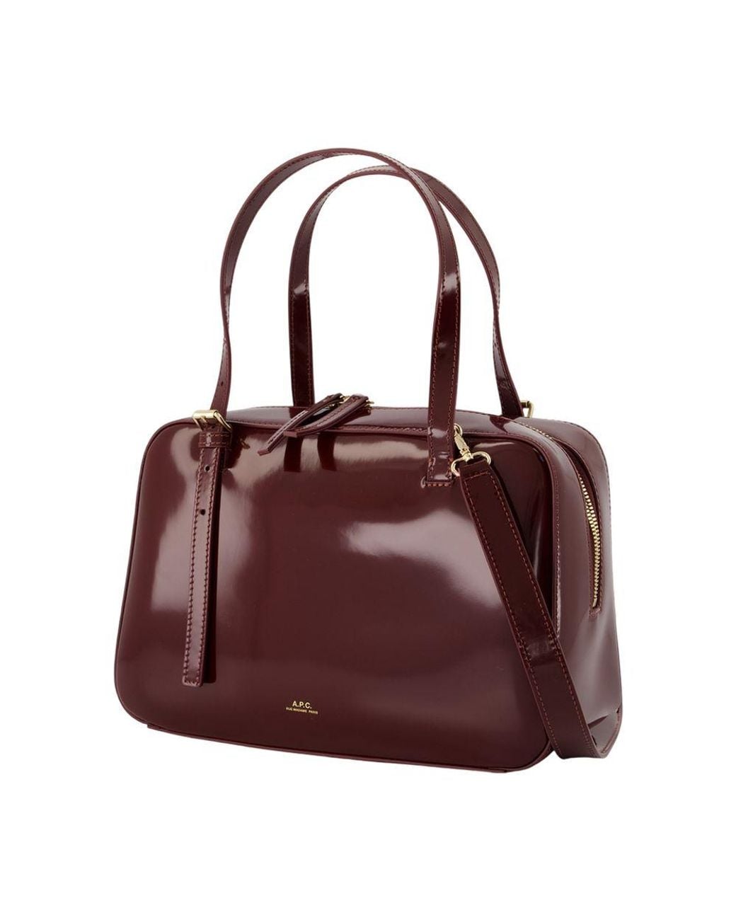 A.P.C. Purple Virginie Box Purse