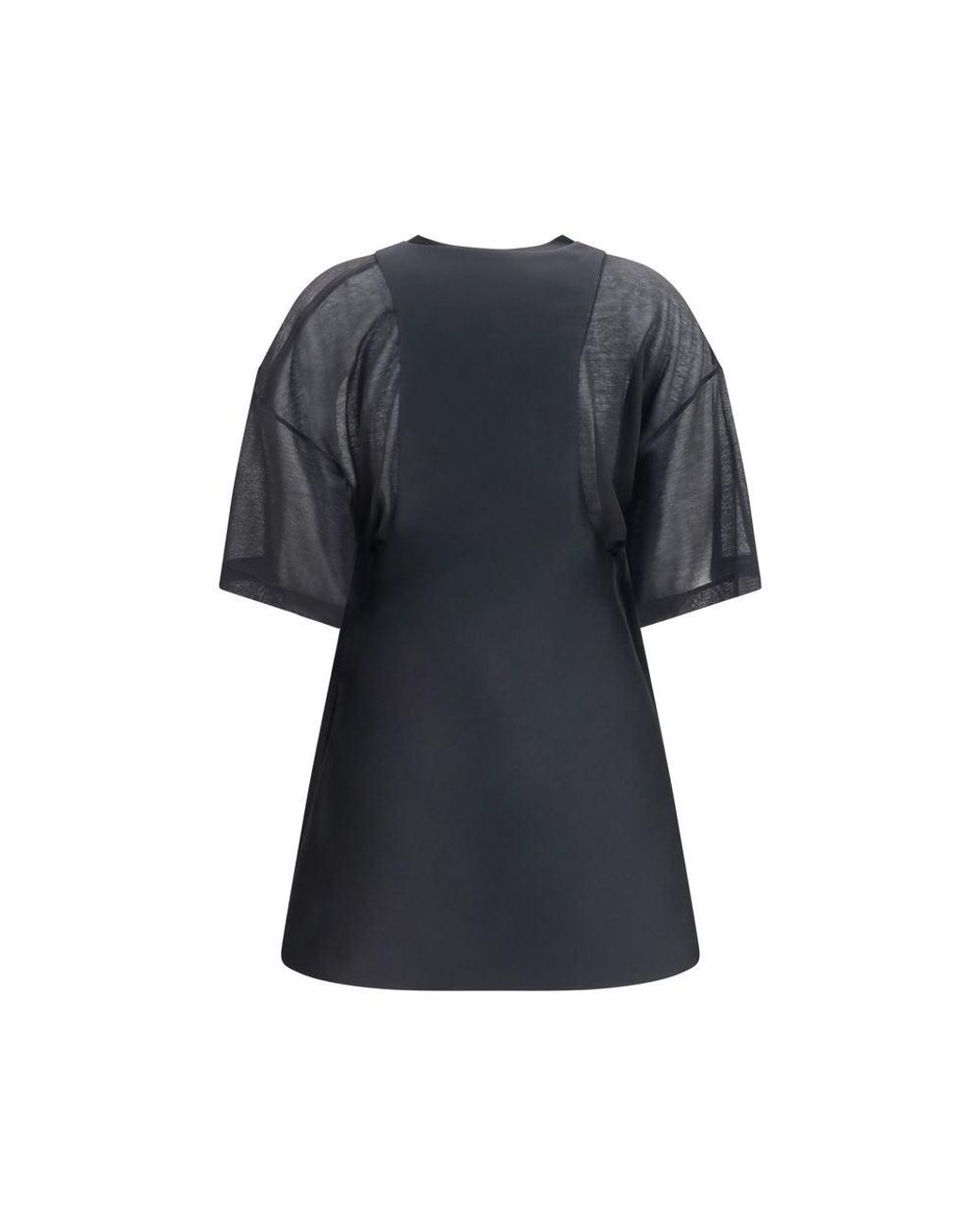 Balenciaga Blue Black Wool Oves Aries Casual Dress