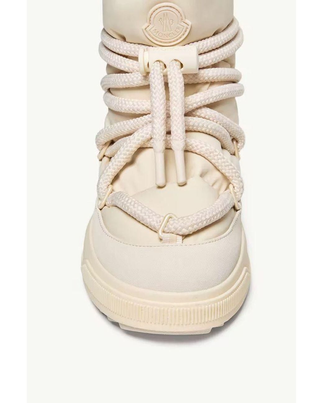 Moncler Natural Moncler Padded Quilted Boot