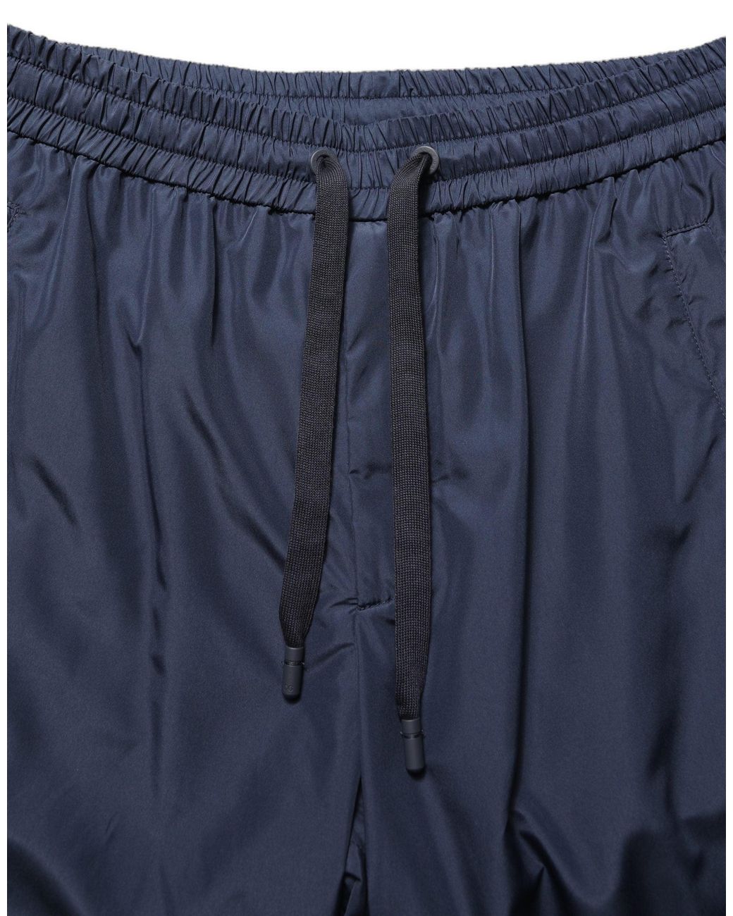 Dolce & Gabbana Blue Dolce & Gabbana Polyester Drawstring Joggers for men