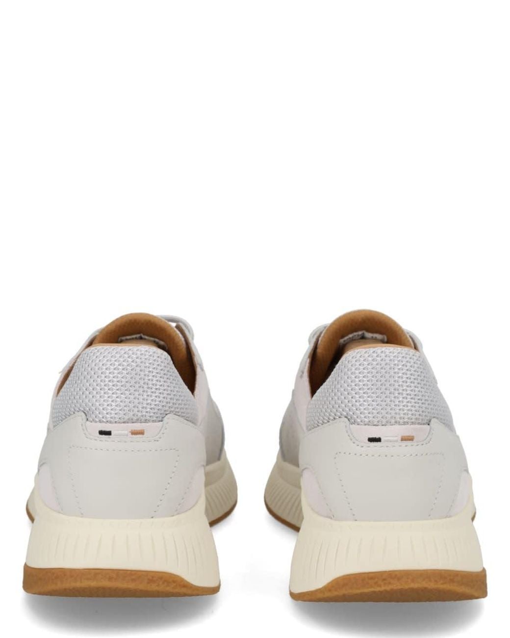 Boss White Leather Sneaker for men