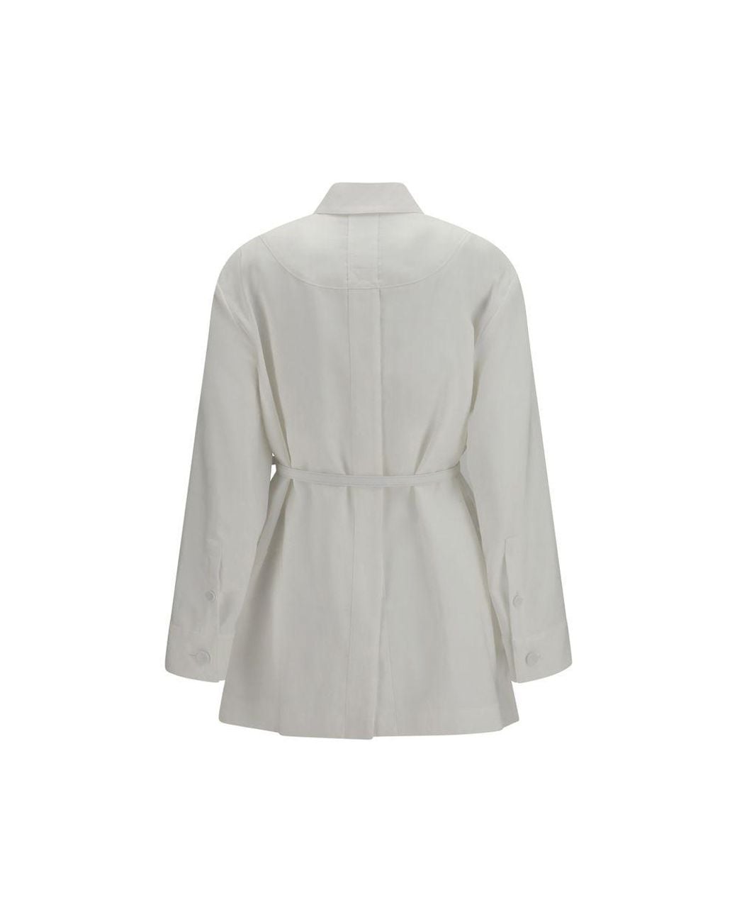 Fendi Gray White Linen Full