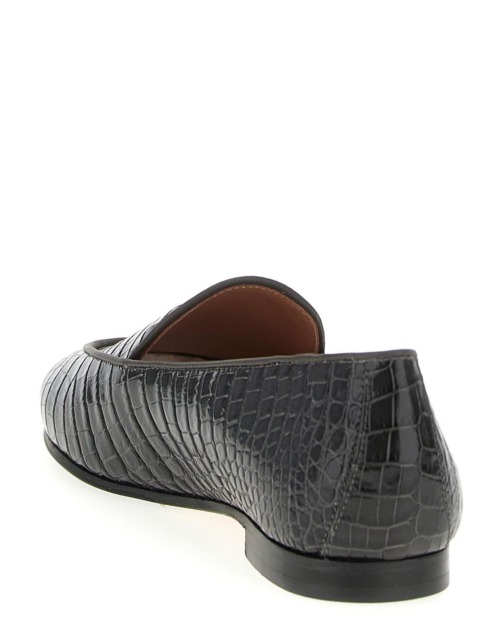 Aquazzura Gray 'Guanto' Loafers