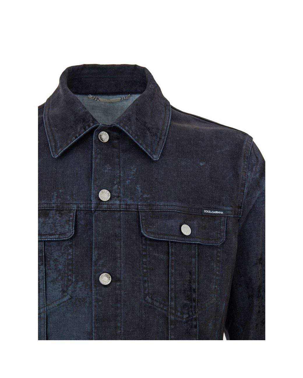 Dolce & Gabbana Blue Denim Jackets for men