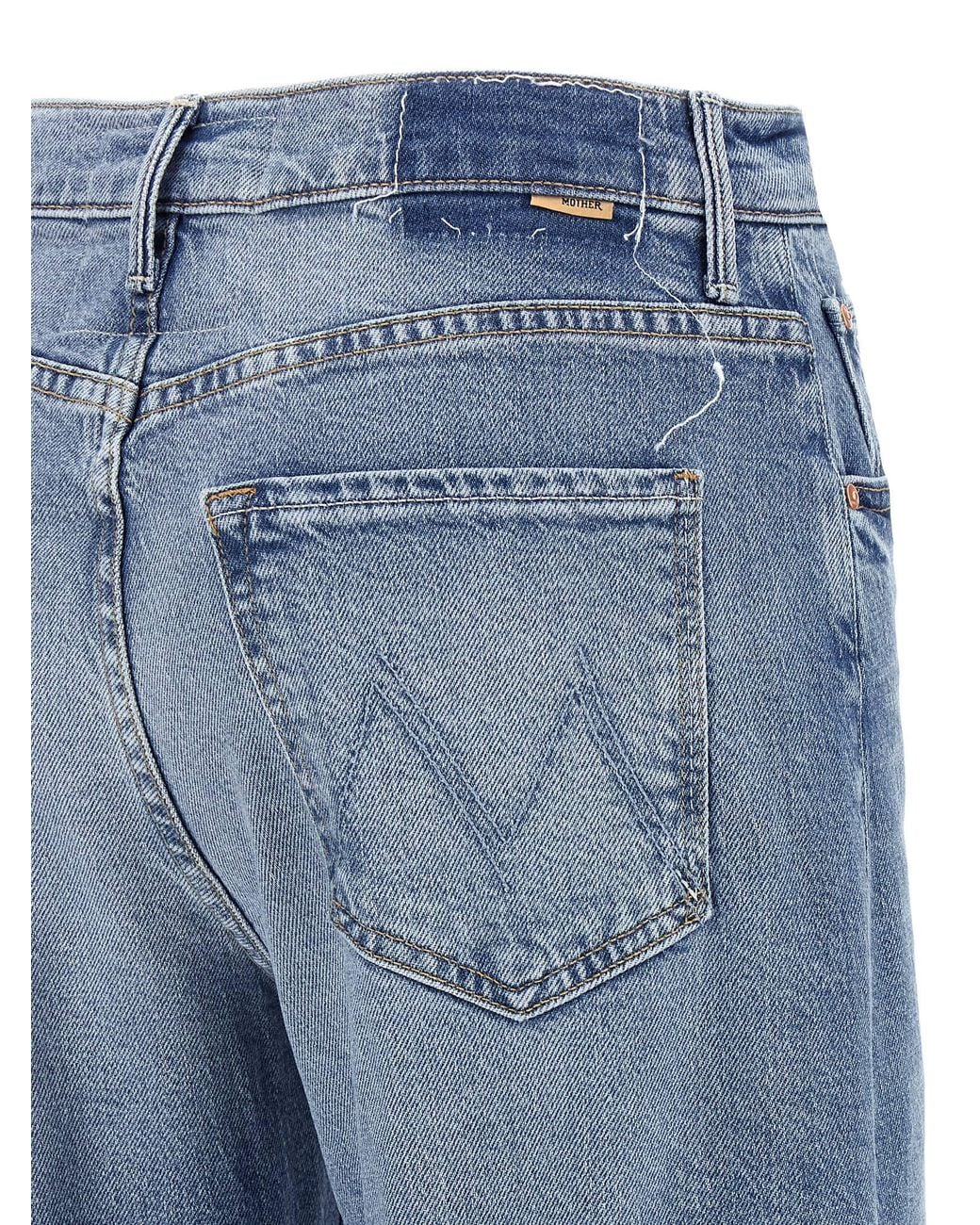 Mother Blue The Lasso Sneak Jeans
