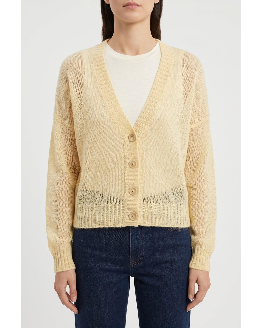 Brunello Cucinelli Blue Light Wool Blend Sweater