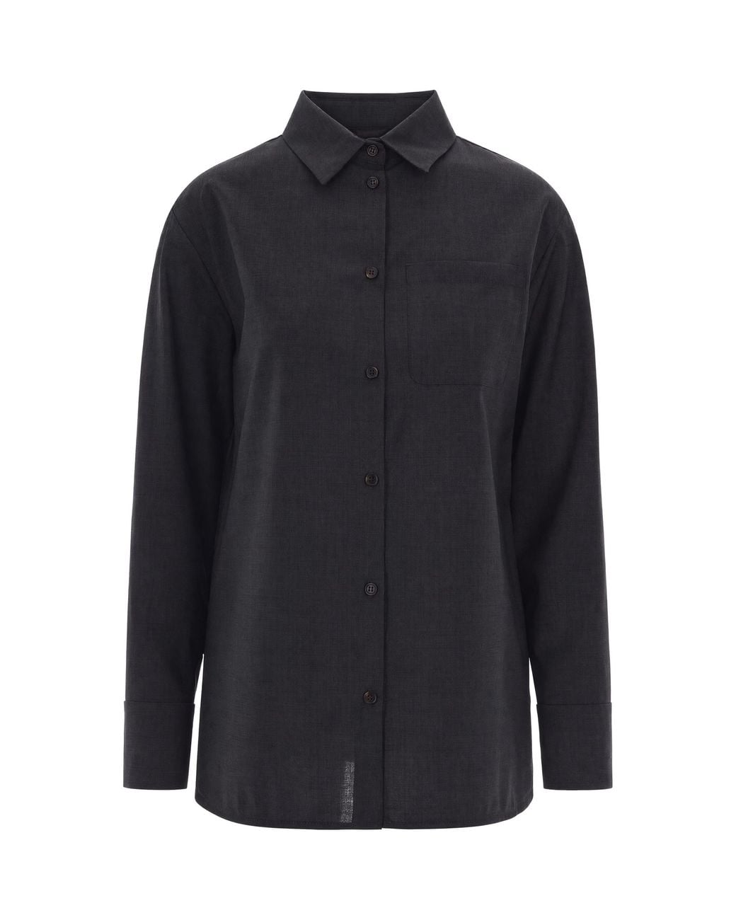 Max Mara Blue Shirt Jacket Wool Virgin