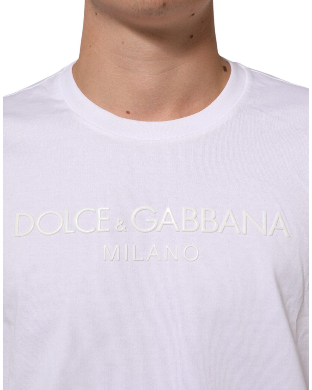 Dolce & Gabbana Logo Tee Short Sleeve in White for Men | Lyst