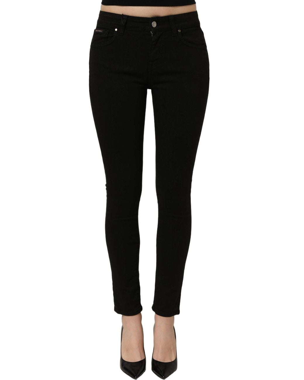 Dolce & Gabbana Black Dolce & Gabbana Cotton Stretch Skinny Denim Jeans
