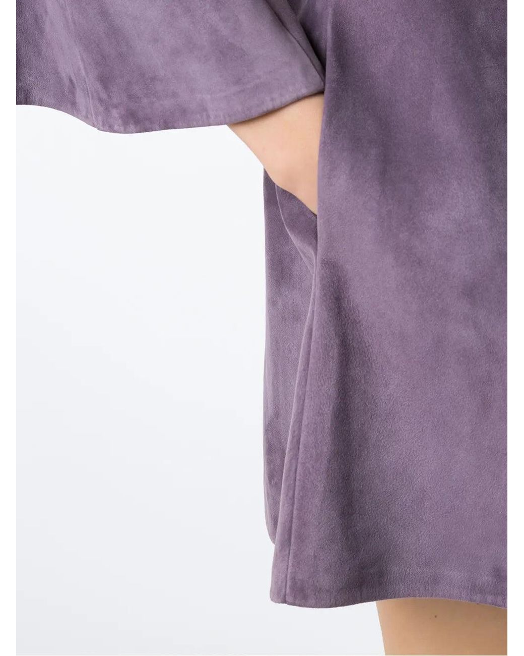 Valentino Purple Panelled Flared Dress