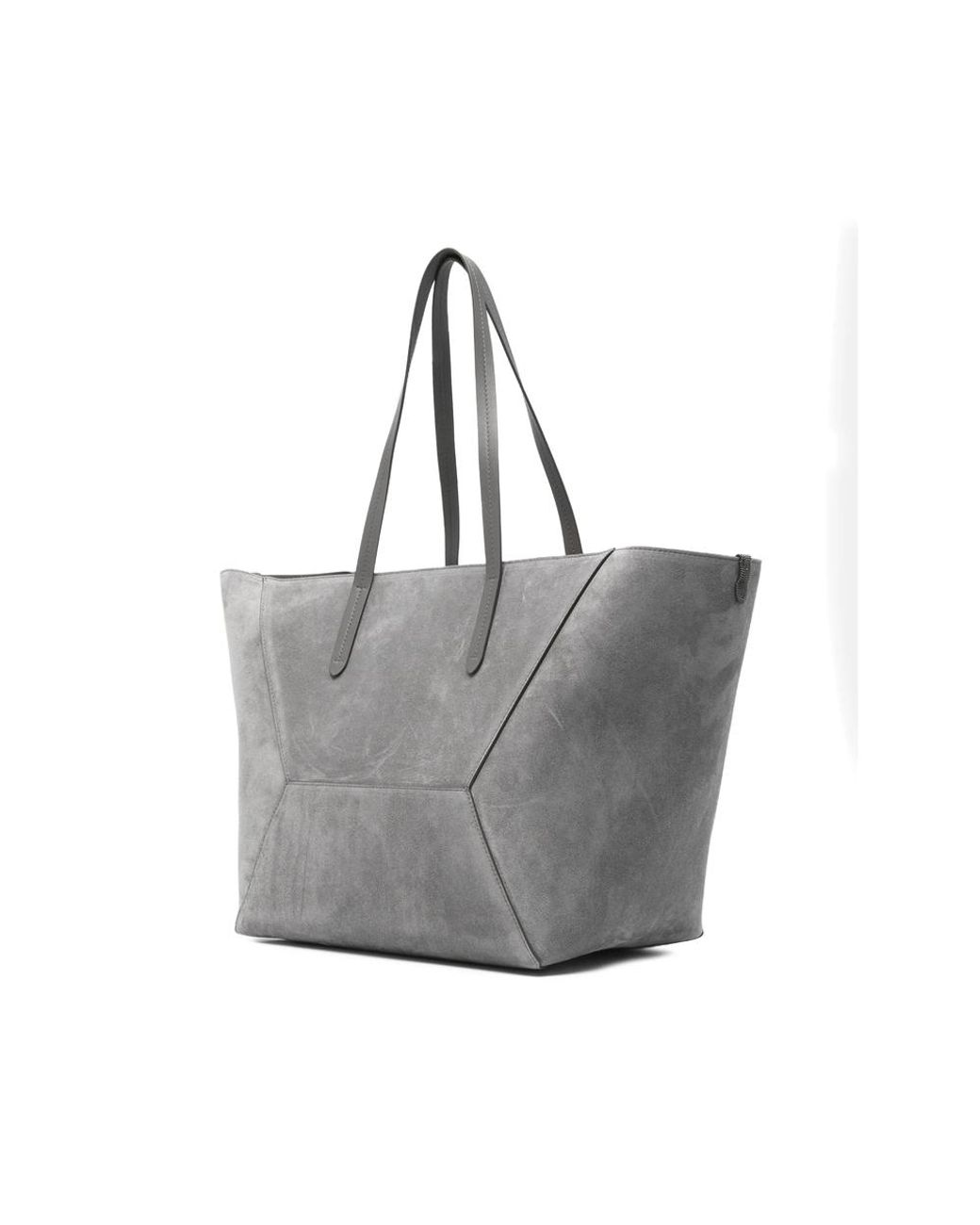 Brunello Cucinelli Gray Tote Bags