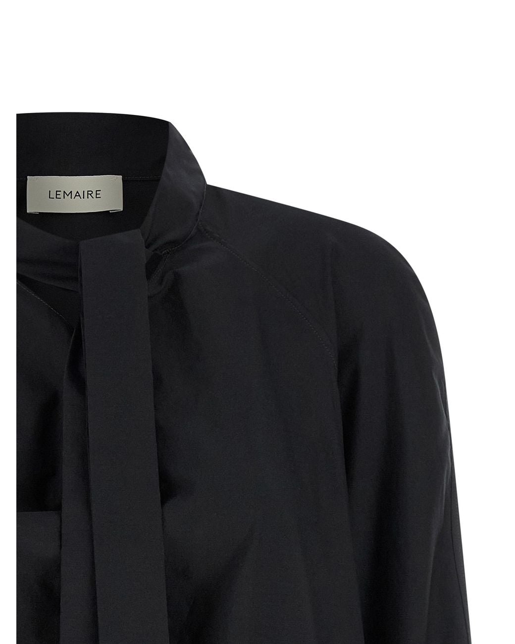 Lemaire Black Ascot Blouse