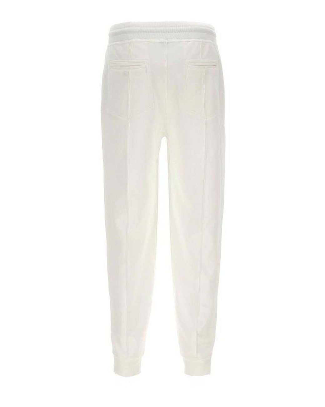 Brunello Cucinelli White Off Tailored Trousers for men