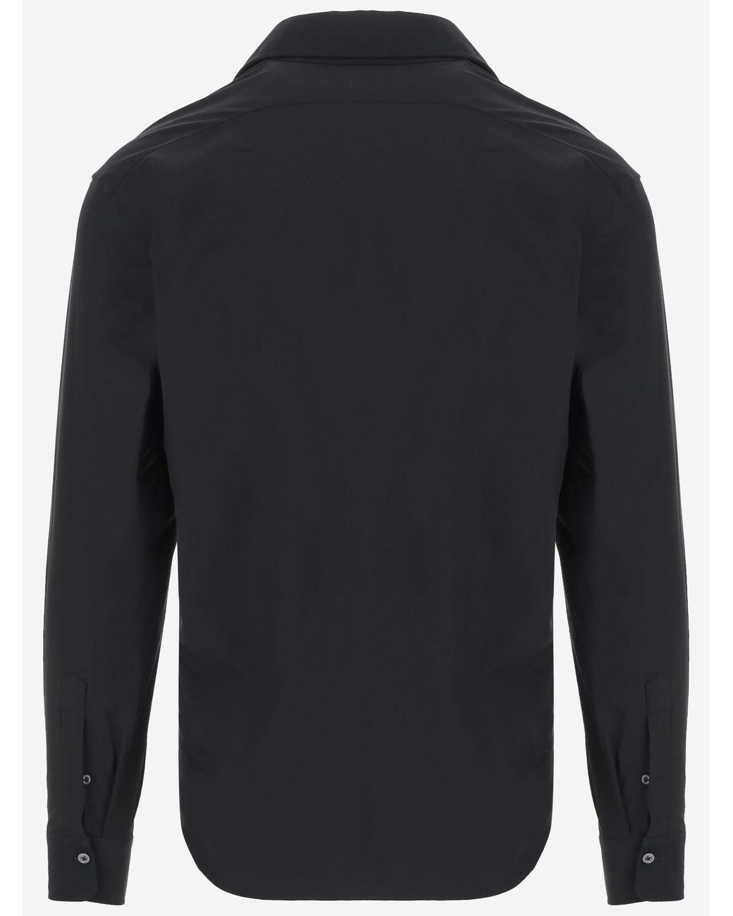 Alessandro Gherardi Blue Stretch Jersey Shirt Nylon Elastane for men