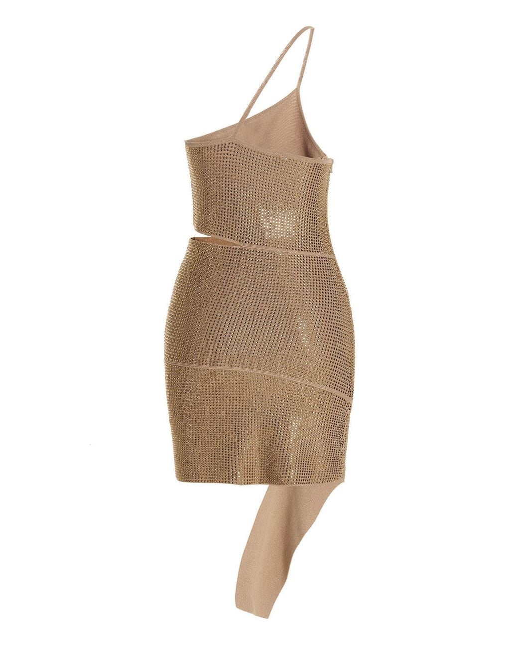 ANDREADAMO Natural Viscose Mini Skirt