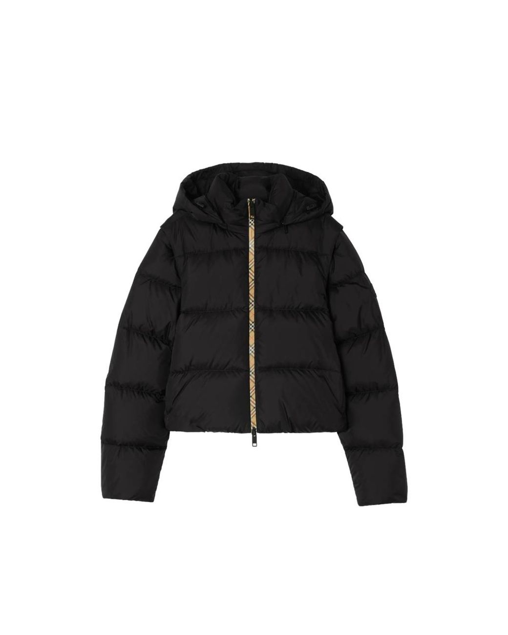 Burberry Black Detachable Sleeve Nylon Langdale Puffer Jacket