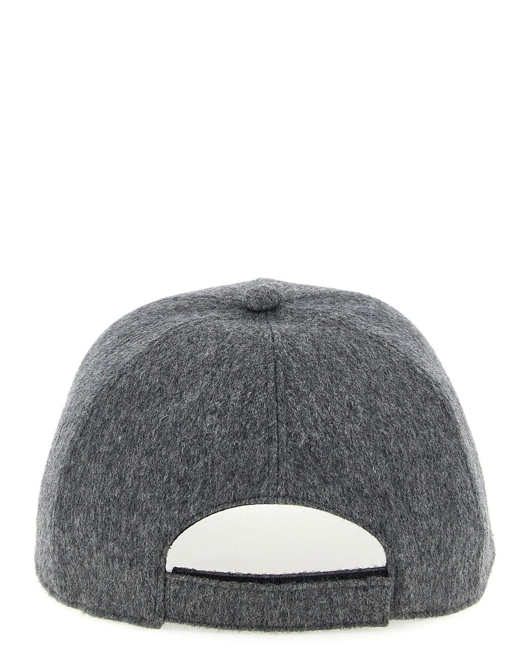 Fendi Gray Wool And Cashmere Mélange Beanie for men