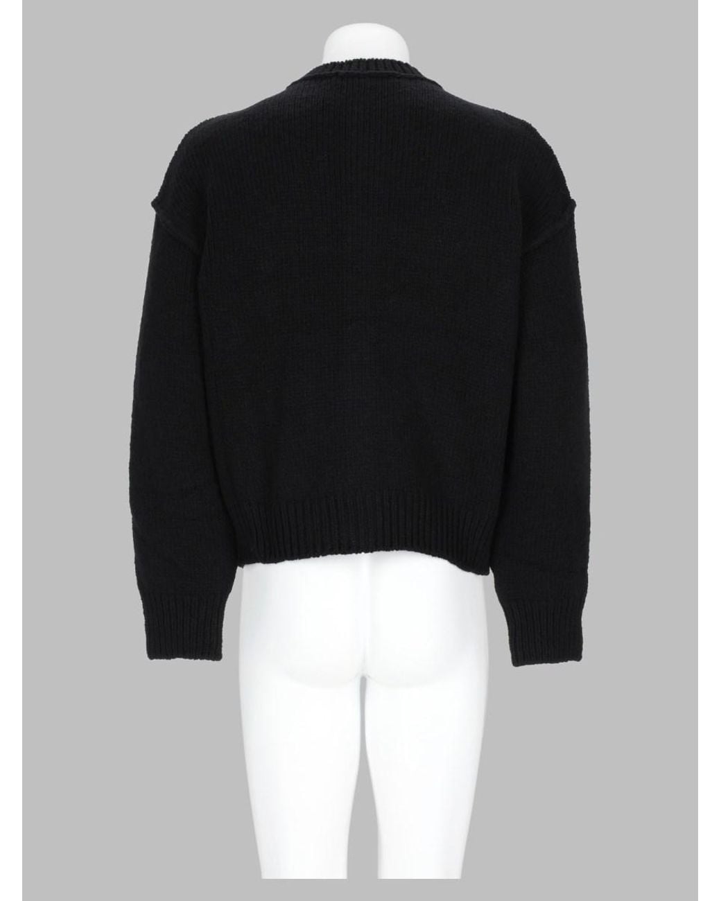 Our Legacy Black Pitch Wool Cardigan Sweater for men