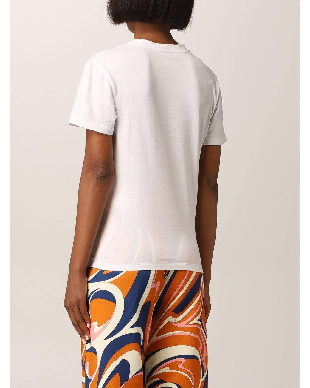 Emilio Pucci T-shirt T-shirt in White | Lyst
