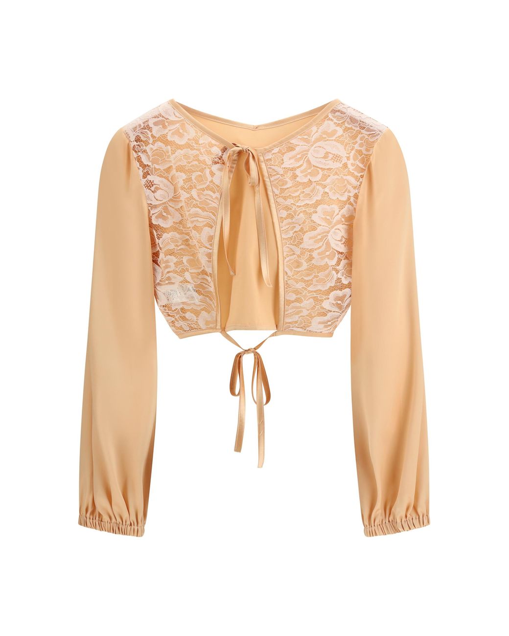 Kristina Ti White V-Neck Blouse Shirt