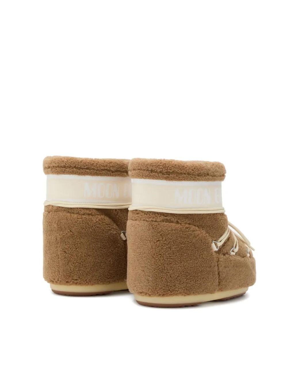 Moon Boot Natural Icon Low Fleece Teddy Snow Boots Shoes