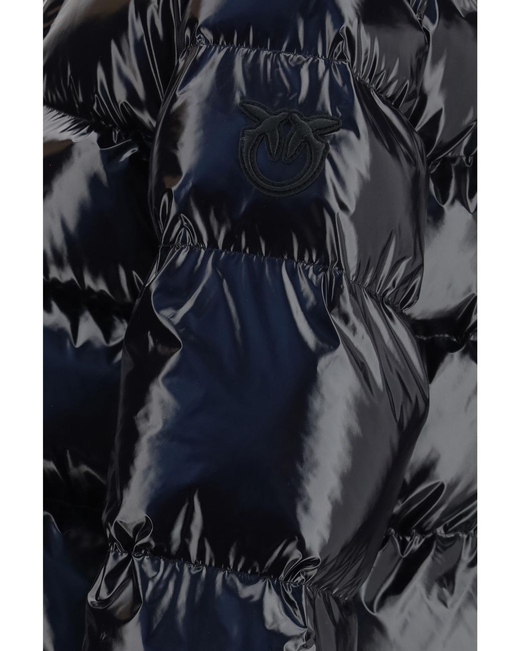 Pinko Blue Down Jacket Eleodoro Outer Polyamide Puffer