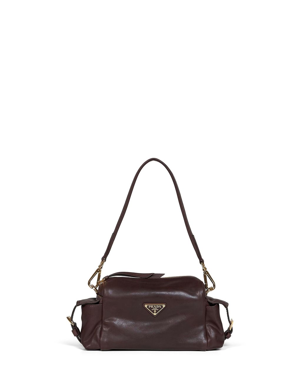 Prada Brown Shoulder Bag Explore Burnt Calf Leather Handbags