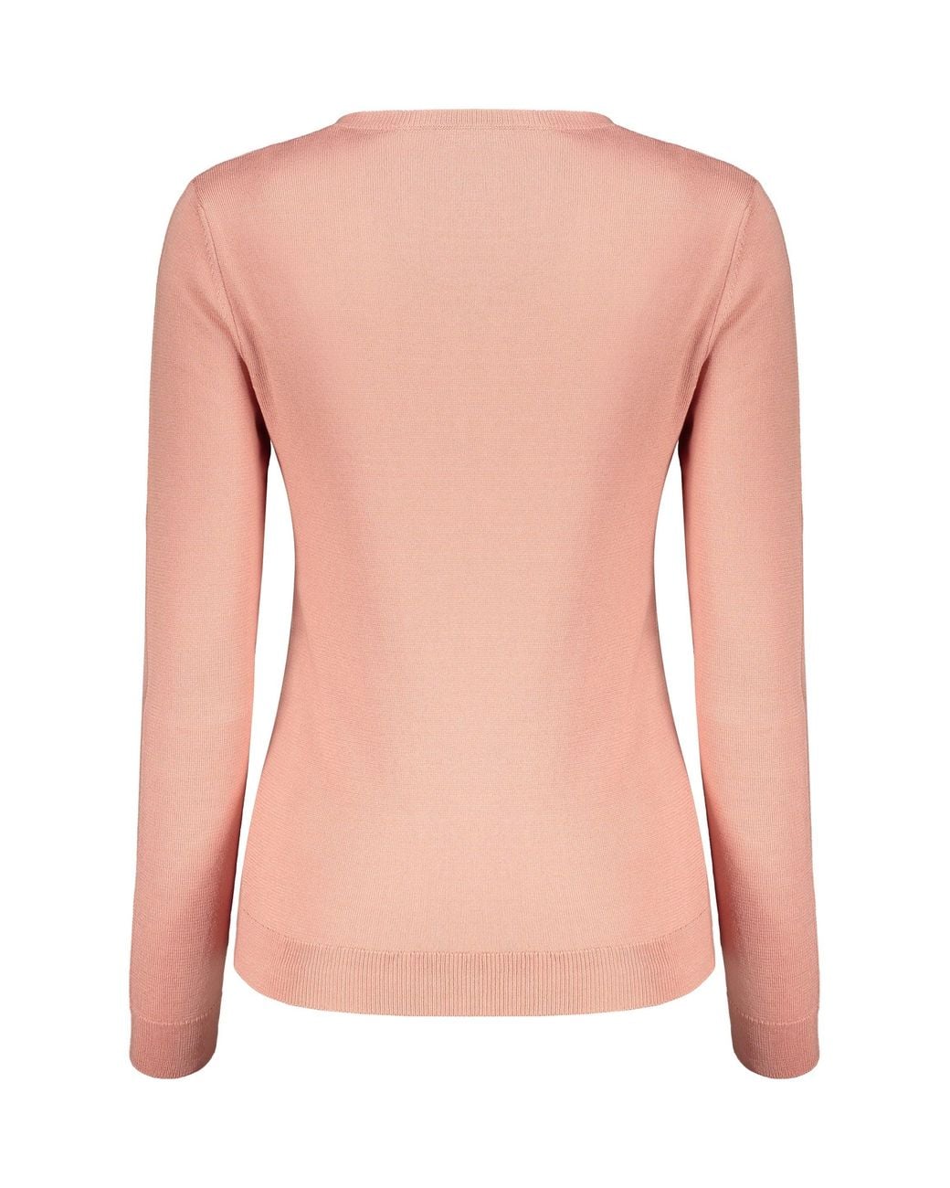 Valentino Pink Cotton Crewneck Sweater
