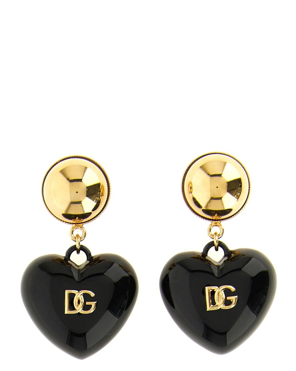Dolce & Gabbana Metallic Dolce & Gabbana Dg Heart Earrings