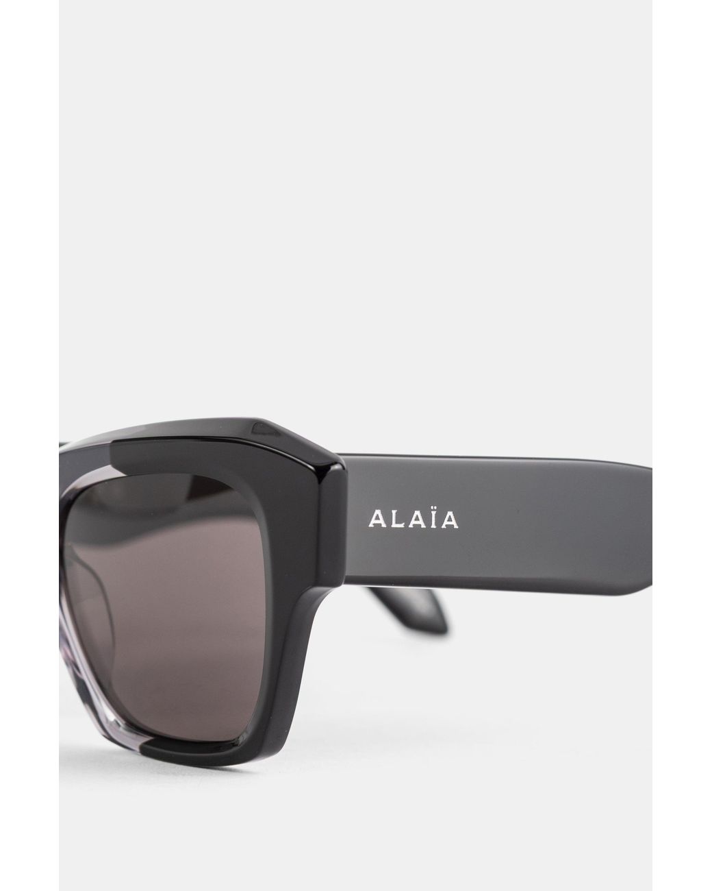 Maison AlaïA Black Two-Tone Square Sunglasses