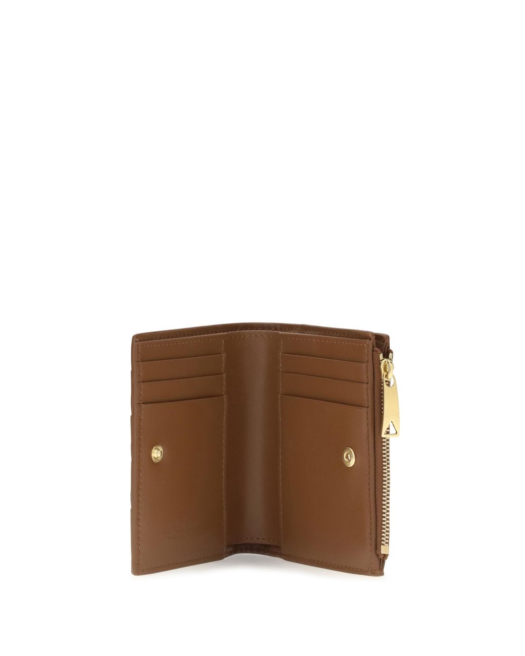 Bottega Veneta Brown Wallet Intrecciato Lambskin & Purses