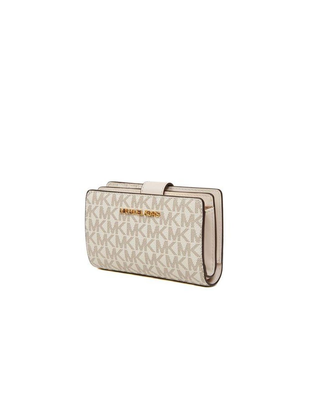 Michael Kors White Wallet & Key Fob Polyvinyl Chloride Bags