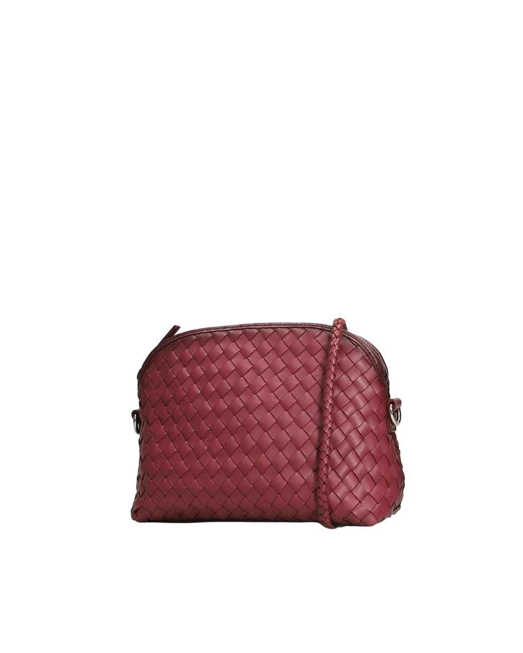 Dragon Diffusion Red Shoulder Bag Chunky Fellini Buff Calf Leather