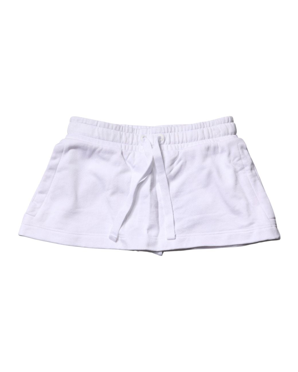 Dolce & Gabbana Blue Cotton Blend Mid Waist A-Line Mini Skirt Co+Pl
