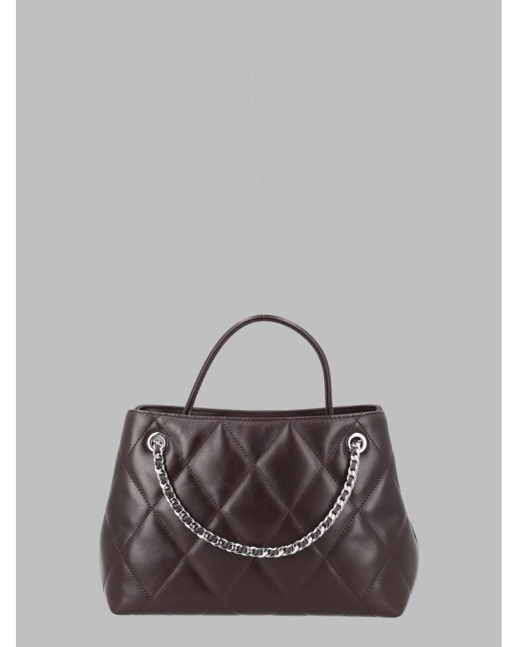 Tory Burch Gray Carryall Bag Fleming