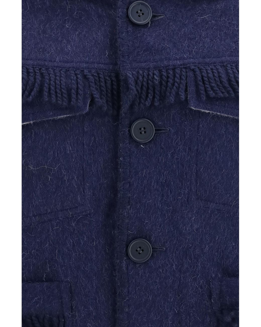 BAZISZT Blue Vedu Reversible Alpaca And Wool-Blend Jacket for men