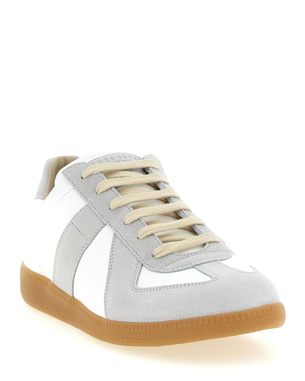 Maison Margiela White Calfskin Sneakers for men