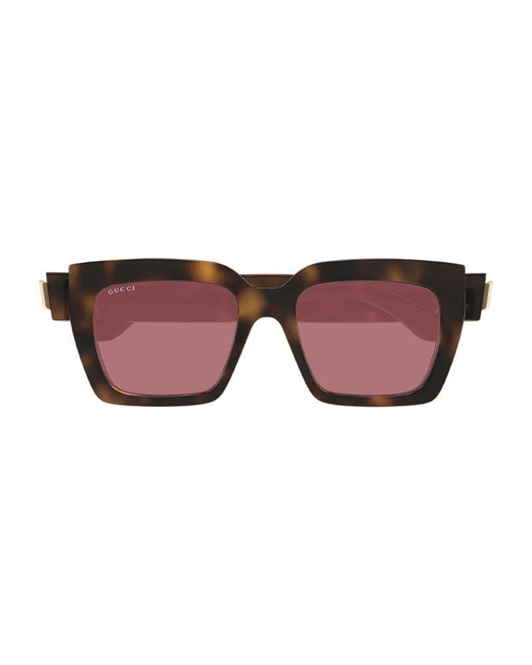Gucci Brown Sunglasses Square Full Rim, Havana Frame And Lens Gg1689S002