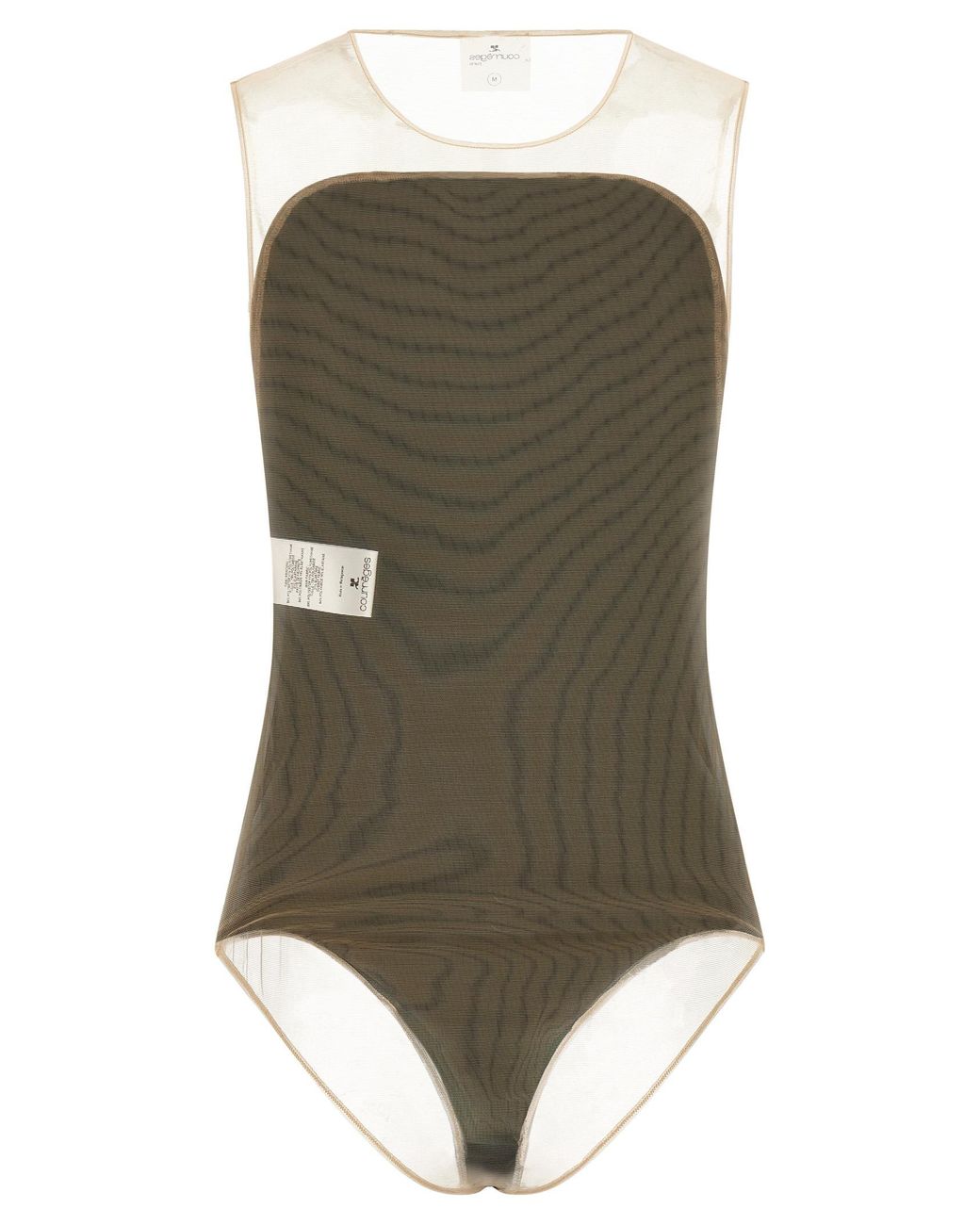 Courreges Black Polyester Bodysuit