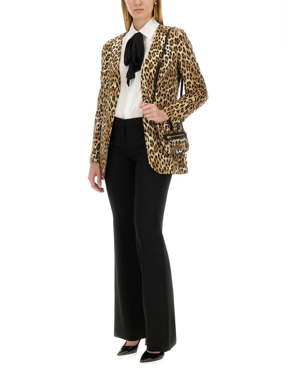 Moschino Multicolor Moschino Animal Pattern Viscose Jacket