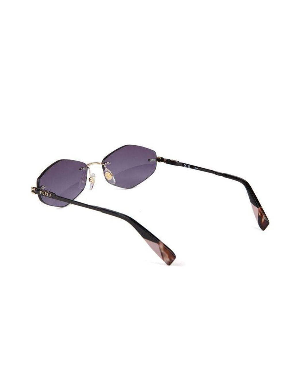 Furla Blue Sunglasses Metal Eyewear
