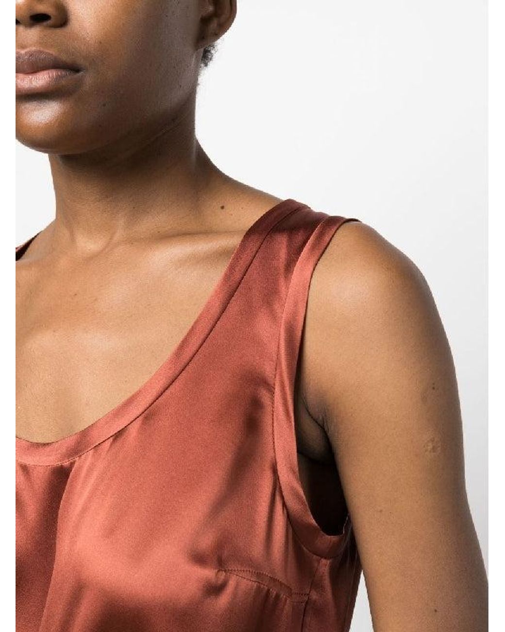 Brunello Cucinelli Brown Silk T