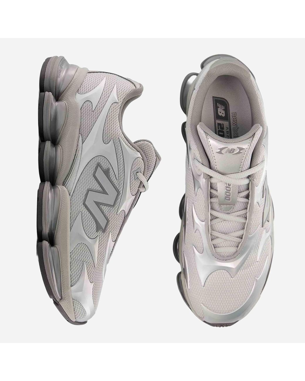 New Balance White Sneakers Abzorb 2000W Synthetic/Mesh Trainers