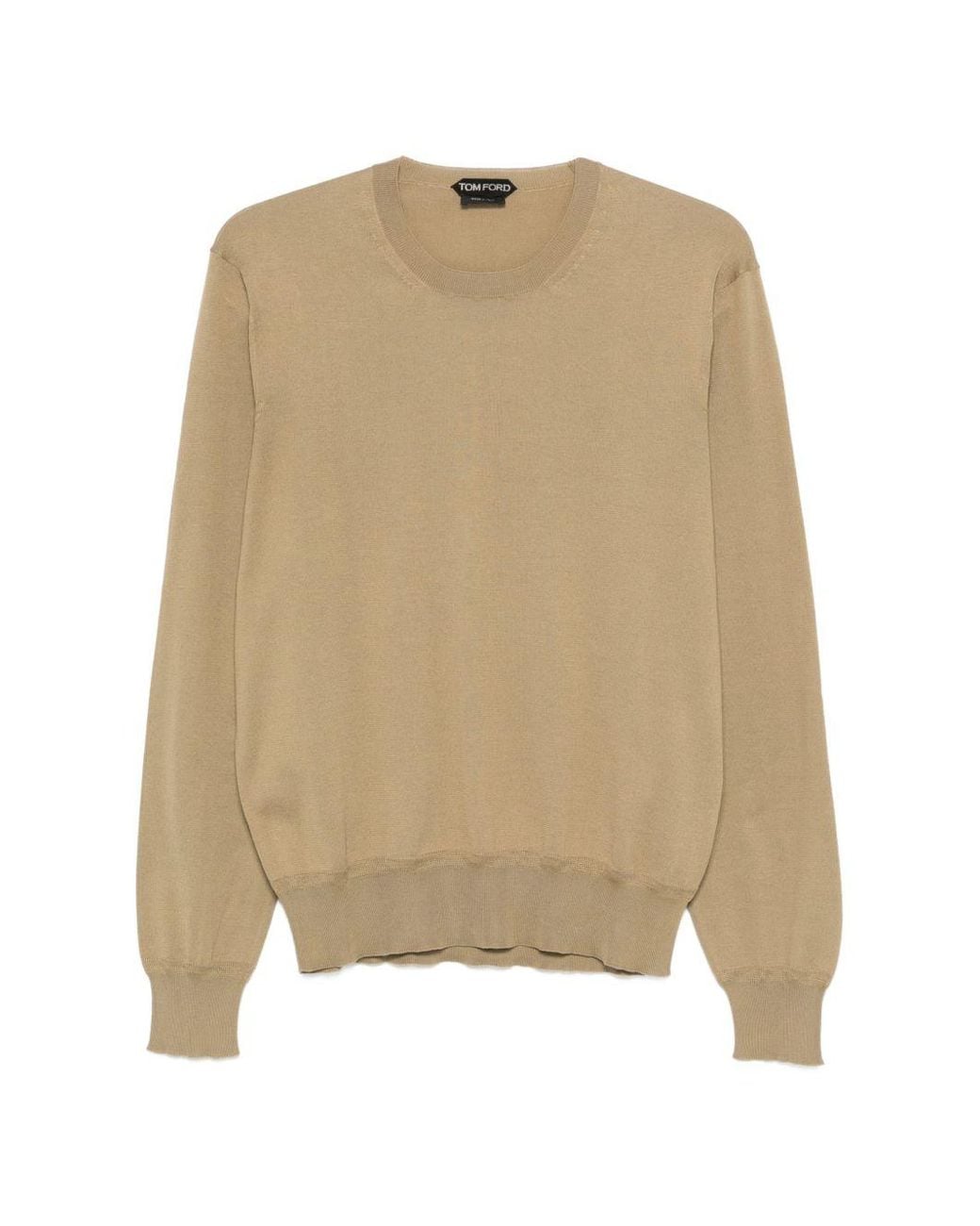 Tom Ford Blue Crew Neck Sweater Cotton for men