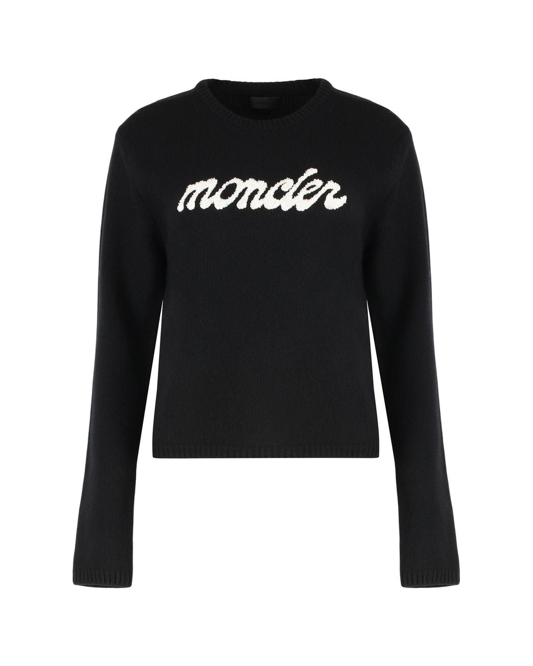 Moncler Black Virgin Wool And Cashmere Pullover