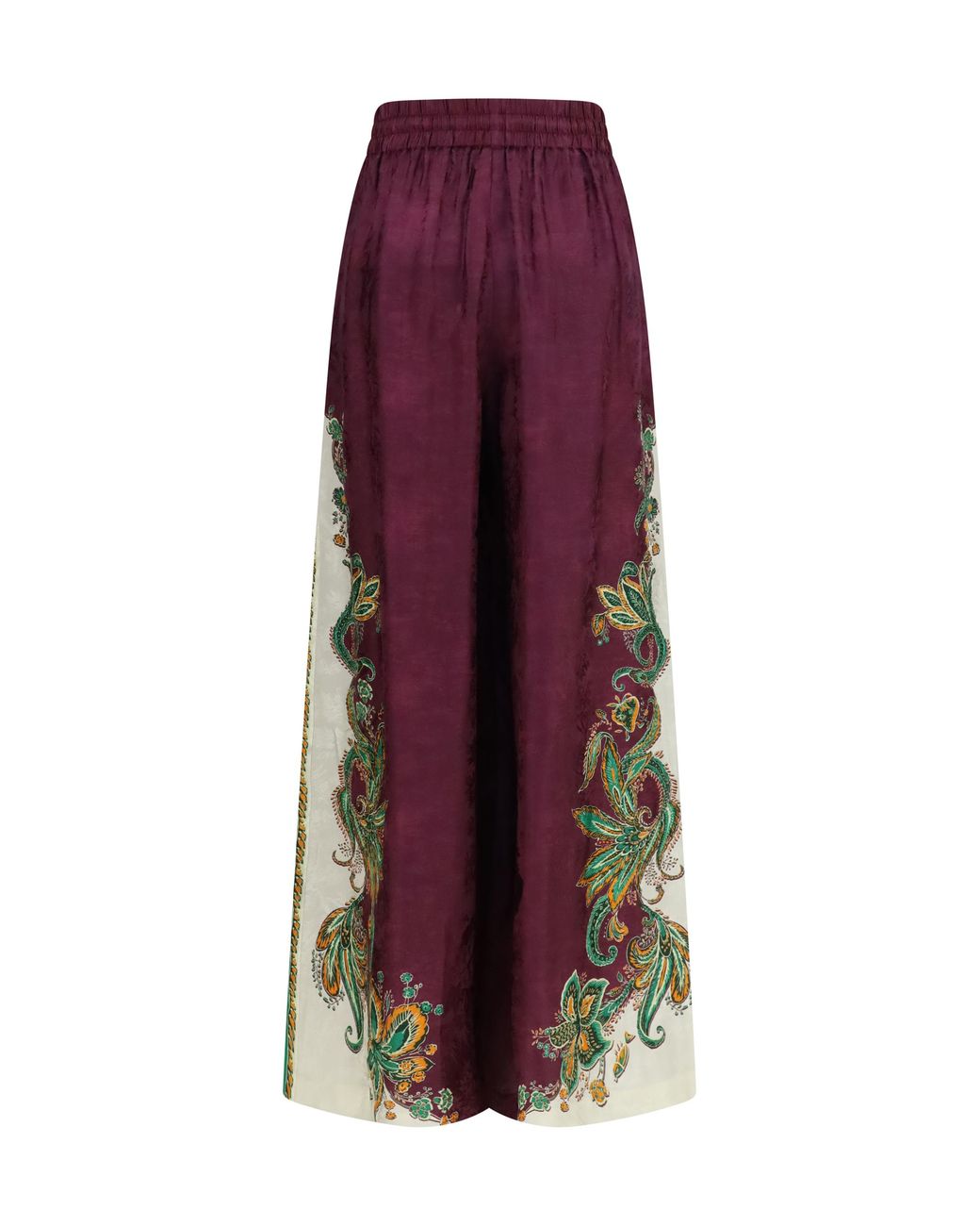 ALÉMAIS Purple Ruthie Pants Viscose; Silk