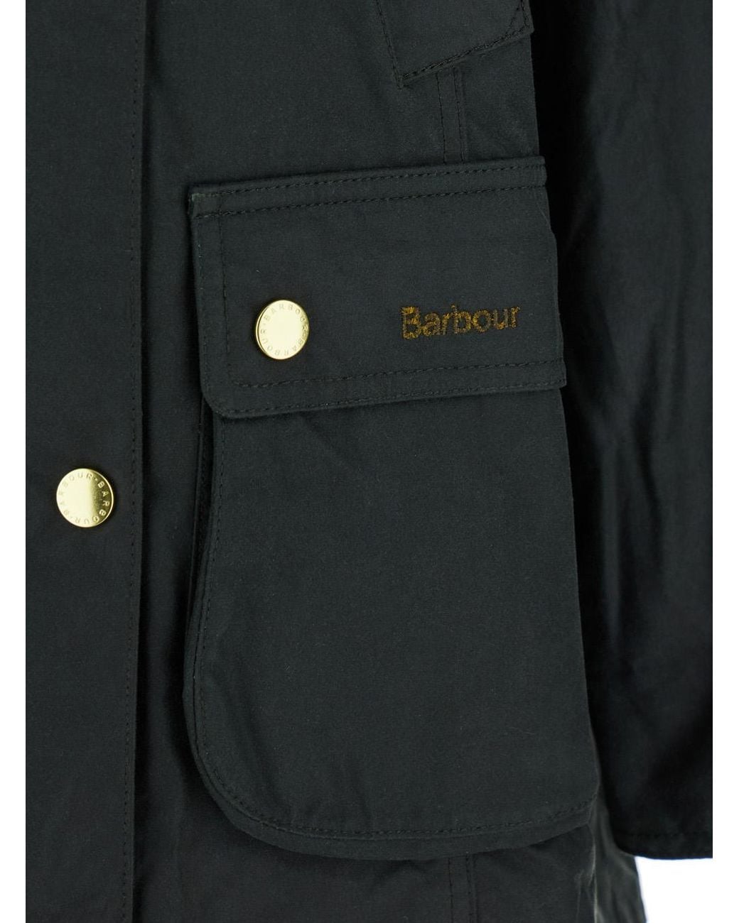 Barbour Black Jacket Modern Beadnell Coat