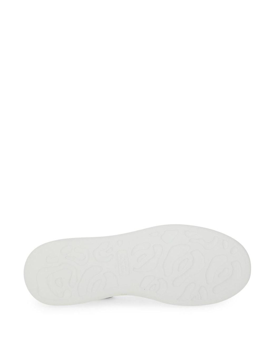 McQueen White Alexander Mcqueen Oversized Leather Sneaker for men