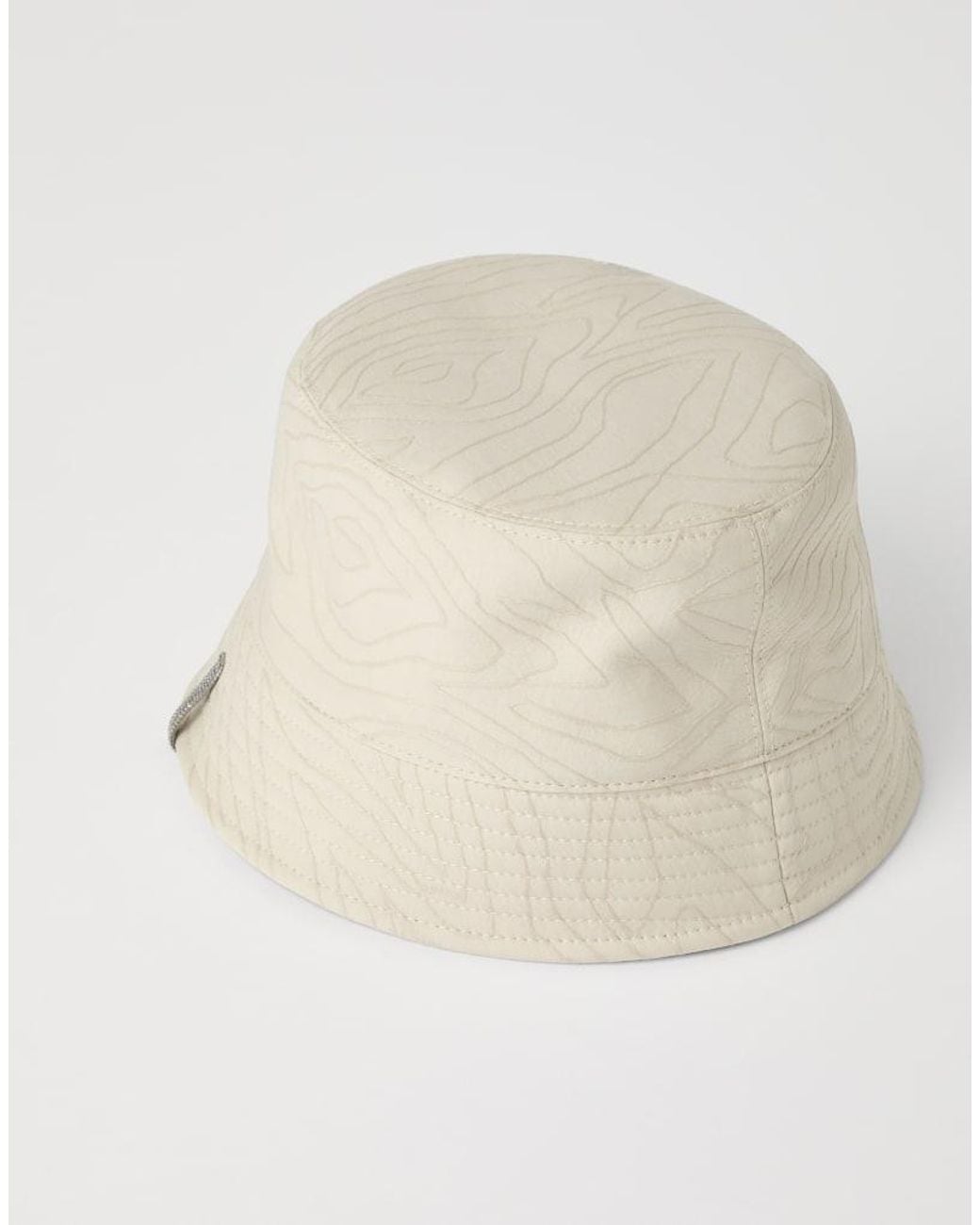 Brunello Cucinelli Natural Off Cotton Bucket Hat