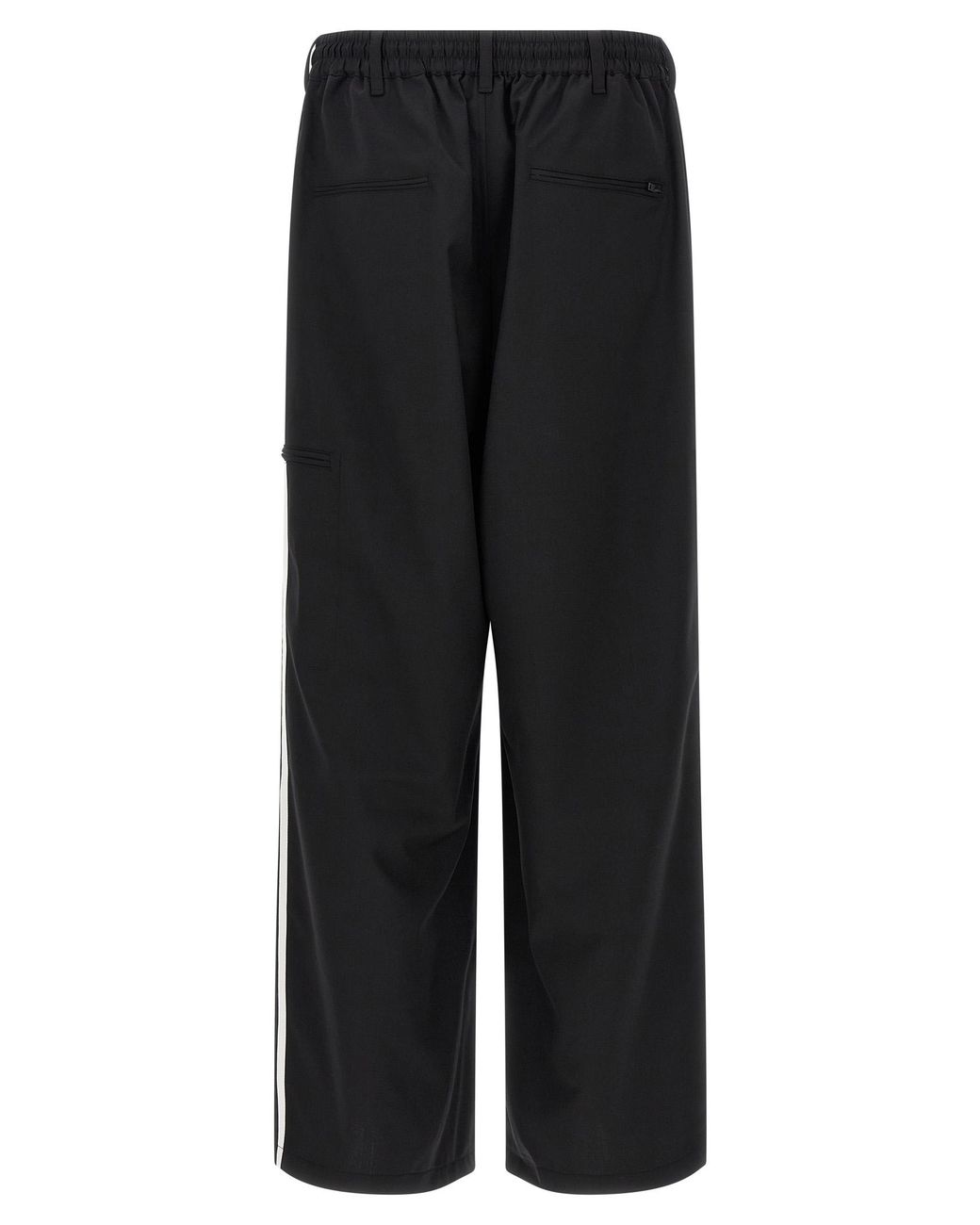 Y-3 Black Wool Blend Pants for men